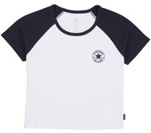 Camiseta Converse Chuck Taylor Raglan Mujer Negro