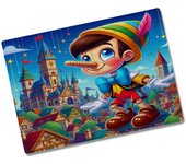 MERCHANDMANIA PUZZLE PEQUEÑO TAMAÑO APROX. A5 DE 80 PIEZAS pinocho muñeco niño madera cuento infantil rompecabezas puzle para adulto