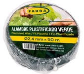 Rollo Alambre Plastificado Ø2,4mm x 50 m (Faura)