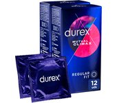 Durex - Preservativos Mutual Climax para Mayor Sensación Packs 12-24-48 condones para un sexo seguro