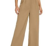Pantalones de pierna ancha Broadcast, pantalones de pierna ancha a medida de cintura alta, pantalones de traje casual para mujer pantalones de pierna ancha