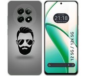 Tumundosmartphone Funda Silicona para Realme 12 5G / 12x 5G diseño Barba Dibujos