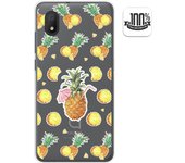 Tumundosmartphone Funda Gel Transparente para Alcatel 1B 2020 diseño Piña Dibujos