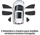 For Tesla Model 3 Model Y 16-23 Car Side Window Sunshade Sun Visor Front Rear Windshield Privacy Window Shield Screen accessory