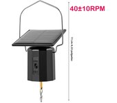 1/2Pcs Hanging Rotating Motor Solar or Battery Wind Spinner Motor for Home Garden Disco Balls Windmill Ornament New
