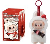 Labubu os monstros batimento cardíaco macaron esmalte rosto caixa cega estatueta de pvc bonito pingente ornamento boneca decoraç