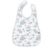 Babete com bolso Kikka Boo Savanna Pattern Azul