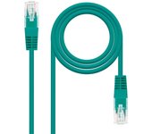 Nanocable 10.20.0403-GR 3m Cat.6 Verde Cable de Red RJ45 Macho LAN Local Area Network UTP para PC Portátil TV