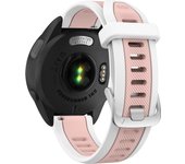 Quick Release 20mm Two-Tone Sports Silicone Band For Garmin Forerunner 165 Music 245 645 55/Venu 2 Plus/Vivoactive 5 Watch Strap