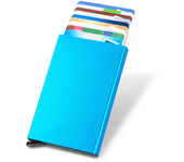 RFID Blocking Slim Pop-Up Wallet - Minimalist Credit Card Holder for Men & Women, Mini Metal Case