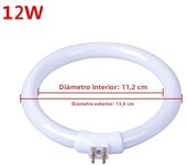 White Small Desk Lamps Bulb Fluorescent Ring Lamp Annular Tubes Anti-four-pin Magnifying Glass Light 110V & 220V T4 11W 12W