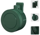 Ventilador pequeño con clip, 2025 ventiladores con clip para camisa, mini ventilador portátil silencioso sin aspas con clip, 3 velocidades, mini ventiladores Whirlwind con clip para cintura (verde)