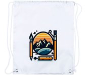4 MOCHILAS DE CUERDAS logo profesional artista pintura arte playa piscina picnic excursion personalizada