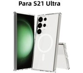 For Galaxy Wireless Magnetic Clear Case Samsung S25 S23 S21 Fe S24 Ultra S22 Plus Z Fold Flip 6 5 4 3 Magsafe Magnets Cover