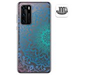 Tumundosmartphone Funda Gel Transparente para Huawei P40 diseño Mandala Dibujos