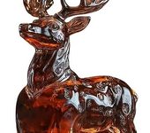 Botella de whisky con forma de animal salvaje, divertido decantador de whisky, regalo para hombres, papás y esposos, vasos de whisky grabados únicos, decoración de bar para amantes del whisky (Lobo)