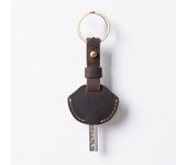 Genuine Leather Simple Keychain Cowhide Car Key Holder Men Keyrings Retro Key Case Creative Business Gift Wholesale