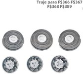 1 Set Metal Shaver Head Mens Rotary Electric Popup Trimmer Razor Blade For FS366 367 368 389 Replacement Beard Razor Heads