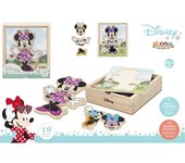 COLORBABY DISNEY PUZZLE MADERA TRAJES 19 PIEZAS WOOMAX MINNIE JUGUETE MADERA 4x12x14 Cms.