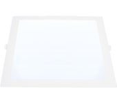 Foco empotrable INTEGO 2.0 cuadrado PC 18W LED 1850lm 6400K 120° L.22,5xAn.22,5xAl.2,5cm Blanco
