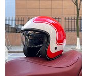 2024 NEW motorcycle helmet for men and women 3C certification 3/4 helmet retro half helmet motorcycle commuting for all seasons