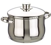 IBILI - Olla con tapa oslo, 24 cms, Acero inoxidable, Apta para induccion