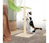 vidaXL Poste rascador para gatos 35x35x70 cm poste rascador Color Crema,  Gris claro,  Gris oscuro y mas