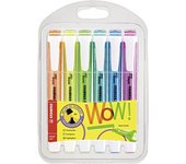 STABILO - Marcador fluorescente STABILO swing cool - Estuche con 6 colores - Multicolor