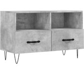 Mueble TV combinadoMueble para TV madera contrachapada gris hormigón 80x36x50 cm