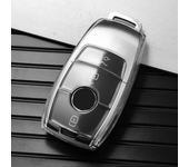 Transparent TPU Car Key Case Cover for Mercedes Benz E C S GLC Class E200 E400 E63 W213 S550 S560 C260 A200 Key Shell Protector