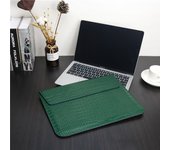 Laptop Sleeve for MacBook Pro 14 M4 Max 2024 PU Cover Crocodile Pattern Leather for MacBook Air 13 13.6 inch Air15 M3 2023 Case
