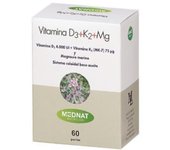 VITAMINA D3+K2+MG 60perlas.