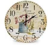 Inicio Reloj de pared de madera de 12 pulgadas/30 cm, Clo de cocina estilo granja