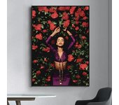 Singer S-Sade Adu  Poster Fancy Wall Sticker for Living Room Bar Vintage Decorative Painting Middle