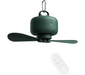 Mini ventilador de camping USB con batería, portátil, con aspas extraíbles y carga remota