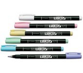 Bolígrafo caligráfico Tombow Fudenosuke Pastel, blanco (white)