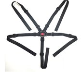 Cinturón de seguridad de 5 puntos, sistema de cinturón, trona, cinturón universal, cinturón de seguridad para niños, trona, cochecito, silla de paseo, negro