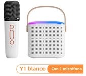 Y1 High Power Karaoke Bluetooth Speaker Portable 360 Stereo Surround Waterproof Wireless Subwoofer with Dual Microphone Boombox
