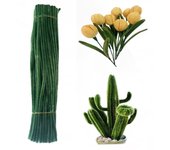 1000/100Pcs 30cm Green Pipe Cleaners Chenille Stem Solid Color Pipe Cleaners Set for Pipe Cleaners DIY Arts Crafts Decorations