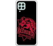 Funda original compatible con Samsung Galaxy A22 4G - Baskonia escudo rojo fondo negro