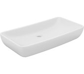 vidaXL Lavabo  Rectangular de Lujo de Cerámica Mate 71x38 cm Aseo Color matte dark brown,  matte light blue,  matte light grey y mas