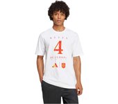 Camiseta de Manga Corta Adidas España Winners para hombre en color blanco