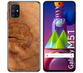 Tumundosmartphone Funda Gel Tpu para Samsung Galaxy M51 diseño Madera 04 Dibujos