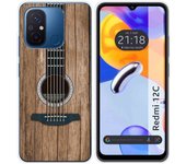 Funda Silicona para Xiaomi Redmi 12C diseño Madera 11 Dibujos
