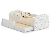 Cama dupla 160 x 80 com colchões e estrados incluídos Kobi Luk Stars