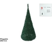 Gerimport Árbol Navidad cono 81x210 cm ideal para la decoración