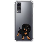 Funda Silicona Antigolpes para Vivo Y52 5G / Y72 5G diseño Perros 04 Dibujos