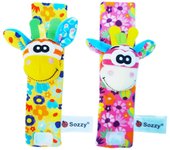 Correa de muñeca decorativa relajante para bebé Sozzy, correa de reloj, calcetines sonajero para recién nacidos, juguete educativo para bebés de 0 a 1 años