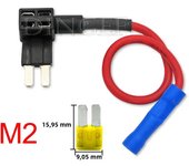 1Set 12V Mini Small Medium Size Car Fuse Holder Add-a-circuit TAP Adapter with ATM Blade Fuse Micro Mini 10A 5A 20A 25A 30A 40A