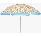 PANDAHOME Sombrilla playa,Parasol Protec.Solar Upf +50 Palm Leaf 2 Colores Surtidos 180 Cm/200Cm/220Cm/240Cm